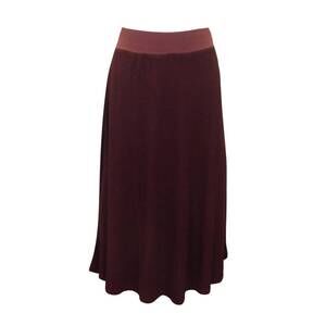 NEW HARD TAIL FOREVER ribbed full skirt in bordeaux